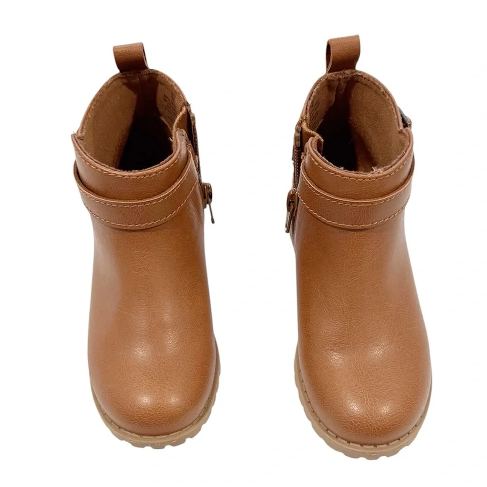 NWOT Old Navy Brown Zip Ankle Booties 9
